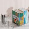 Simple Divided Book Stand Thickened Clear Bookshelf Multi-function Acrylic Book Stand  for Home