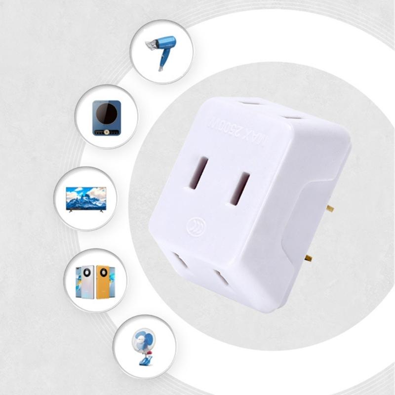 Mehrere Länder Reiseadapter mit 3 AC-Steckdosen Stromstecker-Erweiterung für Homeoffice und internationale Reisen
