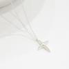 [Osjarak] Women's Daily Simple Cross Silver 925 Single Chain Necklace