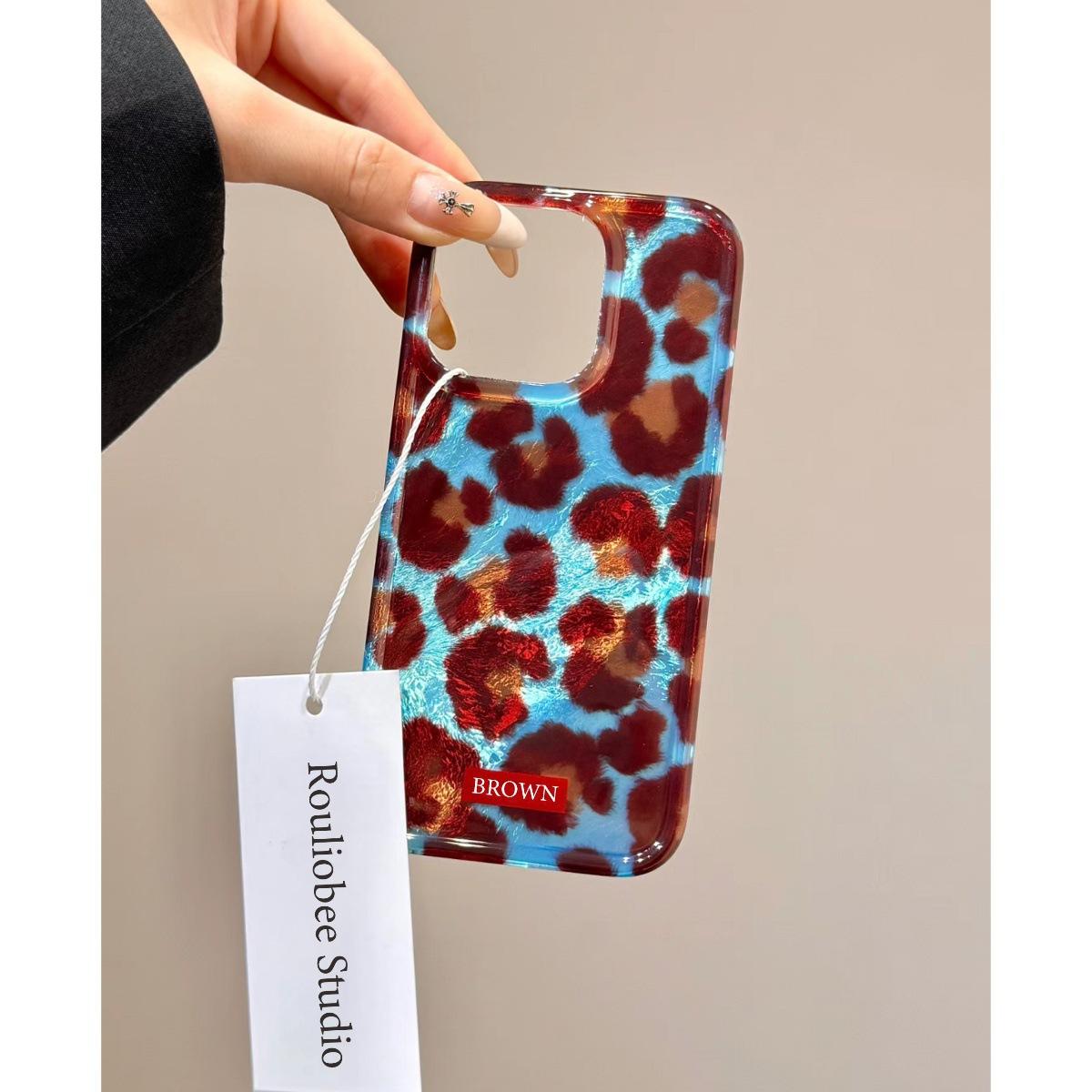 

Ретро леопардовый принт Подходит для чехла для мобильного телефона Apple 16 IPhone 15 Promax Матовый 14 Новая модель 12 Huawei Mate60 OPPO A53 5G