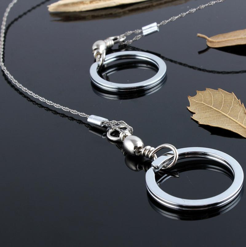 Practical Emergency Hand Chain Saw Survival Gear Manual Stainless Steel Wire Saw Ring Travel Outdoor Camping Hiking Tool