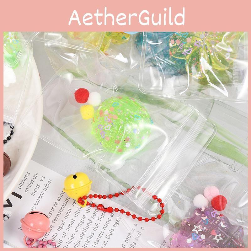 Pinch Various Shaped Toy Cartoon Bell Pendant Keychain Bags Toys Decoration