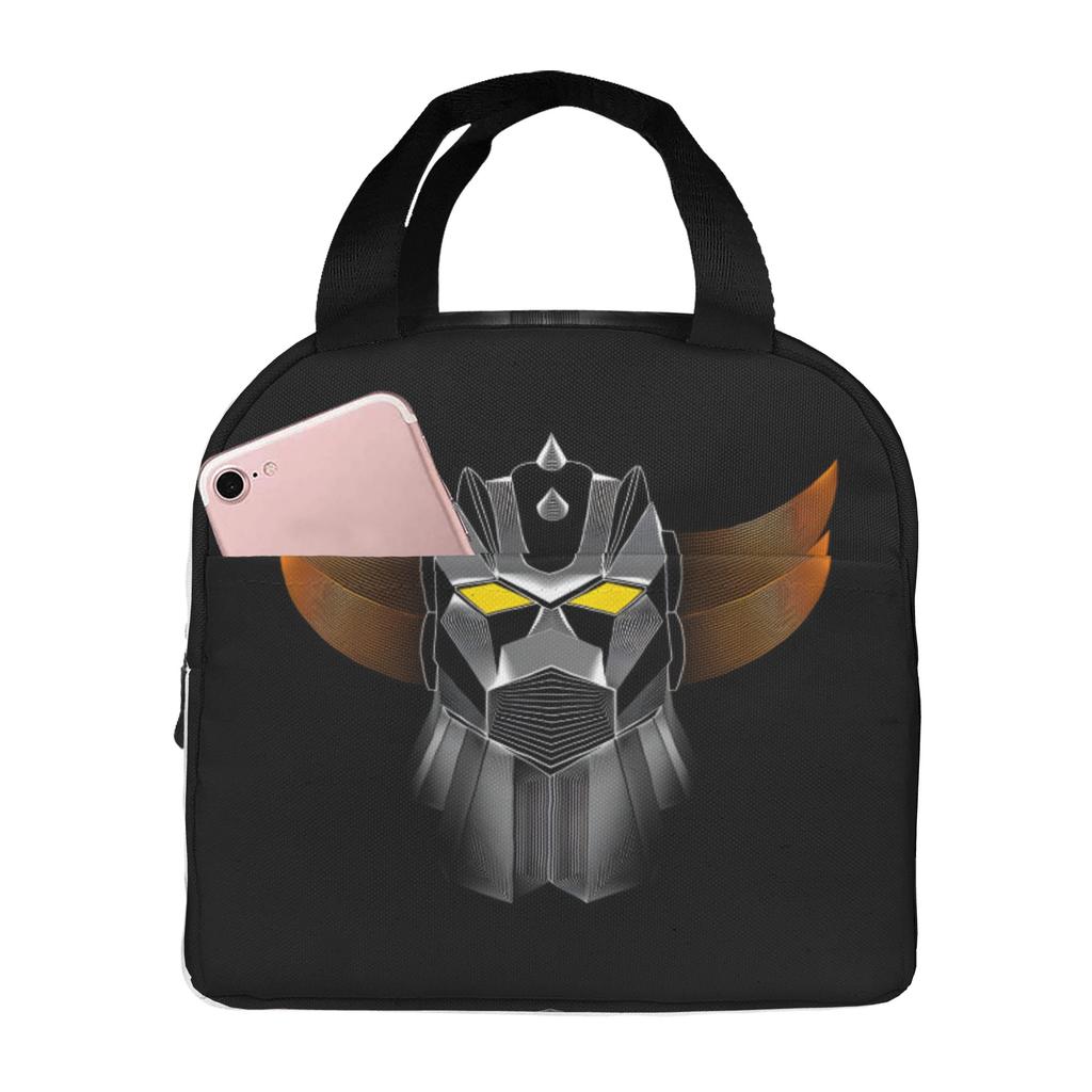 Custom Robo Grendizers Insulated Lunch Tote Bag for Women Men Anime Portable Cooler Thermal Bento Box Outdoor Camping Travel