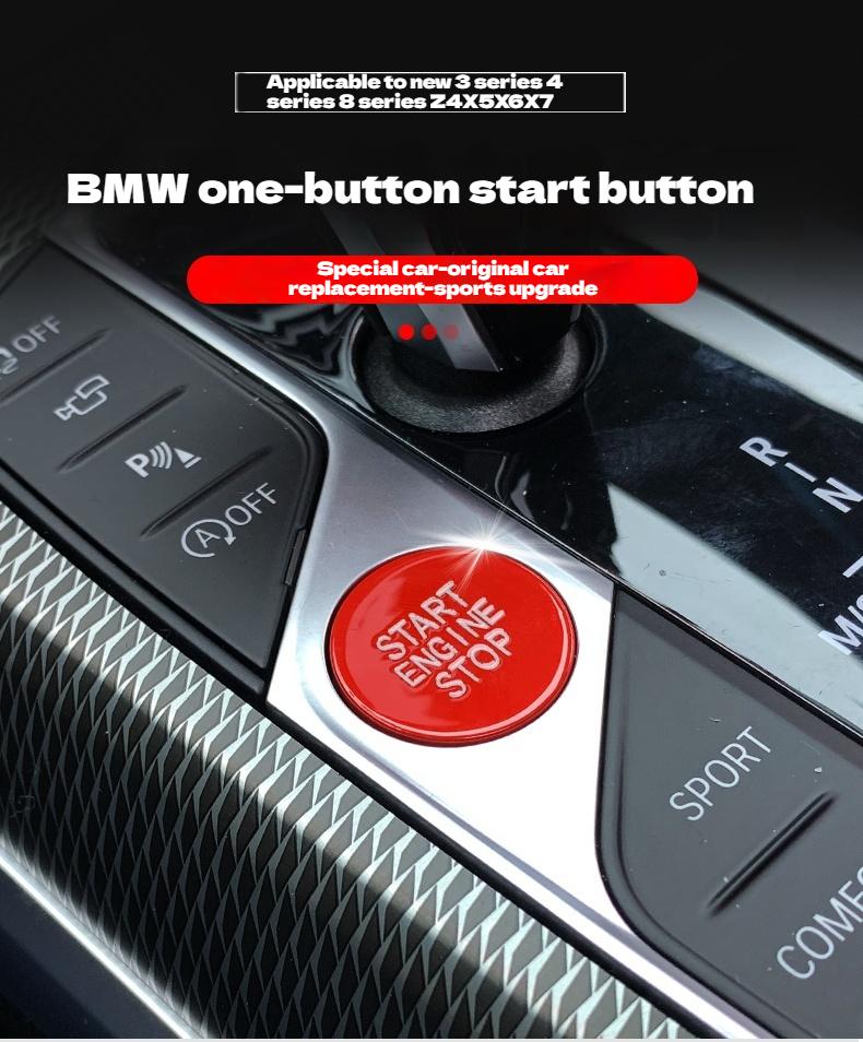 Car RED Start Engine Stop Switch Ignition Button Replacement Trim For BMW G20 X5 G05 X6 G06 X7 G07 G14 G15 G16 Z4 G29 F40 F44