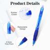 12pack Eraseable Pens, 0.5mm Click Fine Point Retractable Erasable Gel Pens Stationery Supplies for Writing Completing Sudoku Crossword Puzzles
