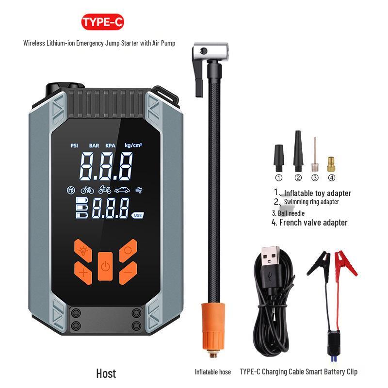 Multifunctional Car Jump Starter & Air Pump Emergency Kit
