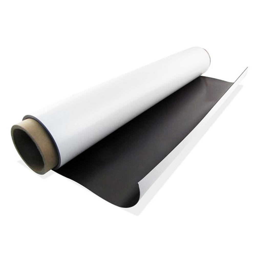 Lámina de Acero Ferromagnético 0,5 mm Negra Por Metros Con Adhesivo - 61/100 Cm