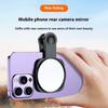 Clip On Shot Mirror for Phone Rear Camera Reflective Back Shot Tool For Selfe Live Streaming