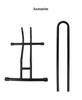 L-Shaped Bicycle Parking & Maintenance Rack for Mountain Bikes