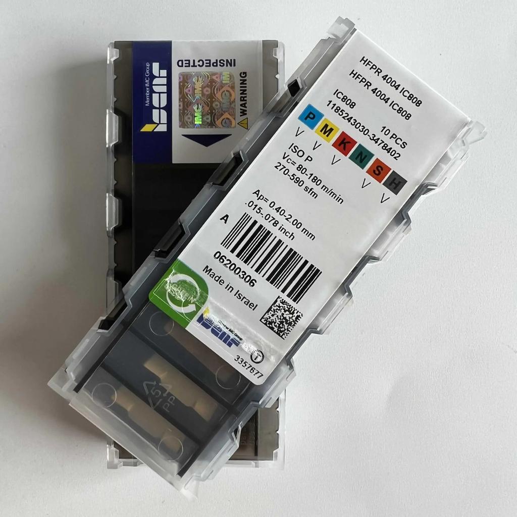 ISCAR / HFPR4004 IC808 /Industrial indexable Carbide Inserts 10 PCS