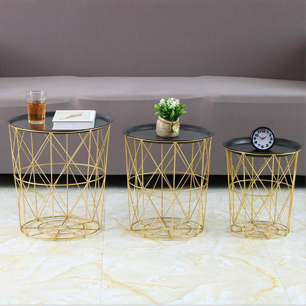 Metal Detachable Tea Table, which has Large Storage Capacity, is Suitable for Home and Office Table