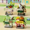 Mini Street View Kaffee Fotostudio Haustier Brot Dessert Blume Hamburger Kleine Läden Stadt Bausteine Für Kinder Spielzeug Geschenke