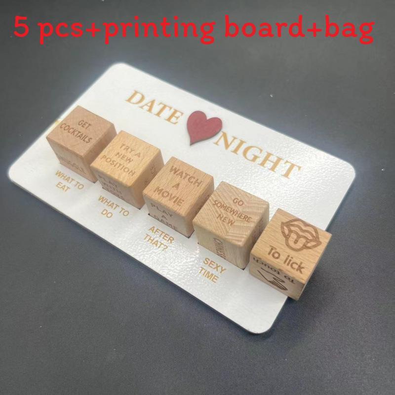 After Dark Date Night Dice Wooden Game For Couples Romantic Gift