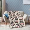 Cartoon Nutella Flannel Blanket - Hazelnut Spread | Soft Tear-Resistant | All-Season Home Decor & Playful Gift