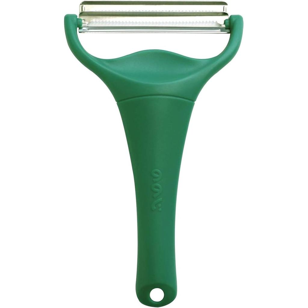 Nonoji Cabbage Peeler Shredding 2-Blade Pi MAX Dark Green CBP-04G