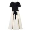 2025 Summer Women's Elegant Waist-Slimming Fragrance Style Fashion Two-Piece Dress