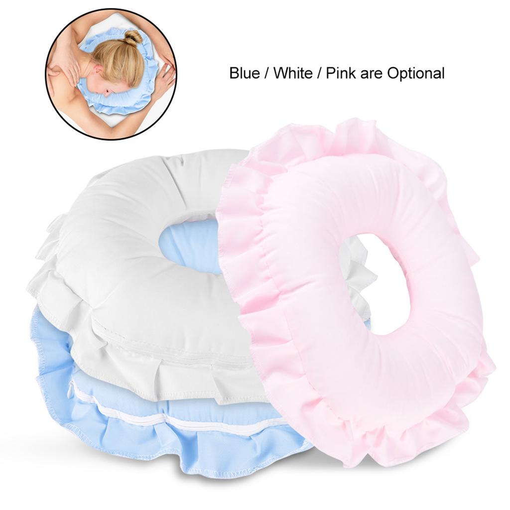 Polyester Gesichtsentspannungskissen SPA Salon Massage Ausgehöhltes Kissen Nickerchenruhekissen