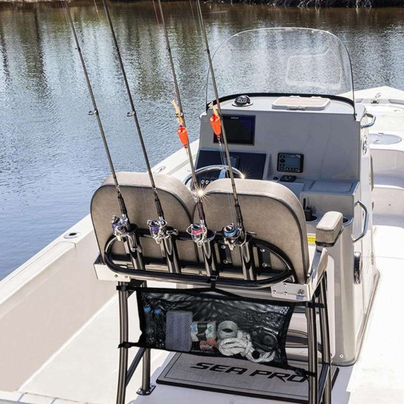 Boat Storage Bag For Fishing Equipment Life Vest Organization Adjustable Design With Ventilated Mesh Panels Waterproof