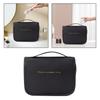 Toiletry Bag Hanging Travel Makeup Fashion Waterproof with Hook Large Capacity PU Leather