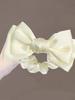 1/2pcs Solid Straight Angle Bowknot Elastic Hair Bands For Women Girls Party Hair Accessories(No Cards)