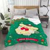 Christmas PomPomPurins Shaggy Throw Blanket for Sofa Warm Winter Blankets Home Bedroom Decoration Bedspread on the Bed Knee Nap