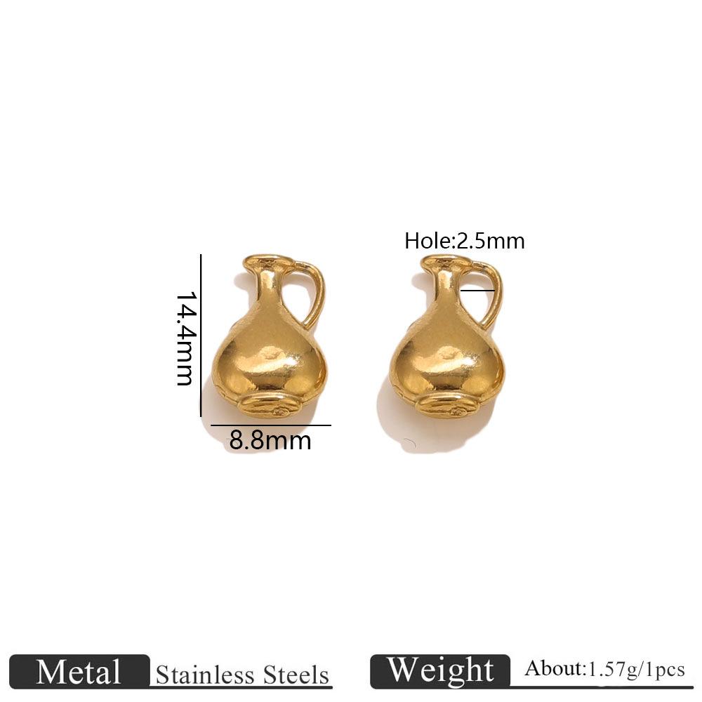 Yori 5 Stück Edelstahl 18K Gold Plated Anhänger DIY Schmuckzubehör Verwendet für DIY Herstellung von Armband Halskette