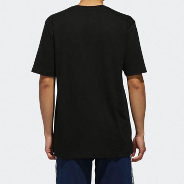 Adidas Originals Trefoil Solid Pocket Logo Short Sleeve T-Shirt Men Tops Black DX4207