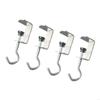  Pack Of 4/6 Adjustable Desk Handbag Hooks Heavy Duty Hook Space saving Hook For Home Office And School Use
