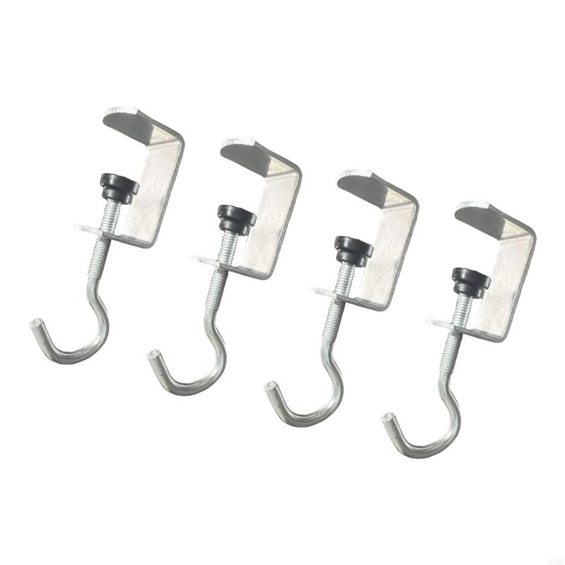 Pack Of 4/6 Adjustable Desk Handbag Hooks Heavy Duty Hook Space saving Hook For Home Office And School Use