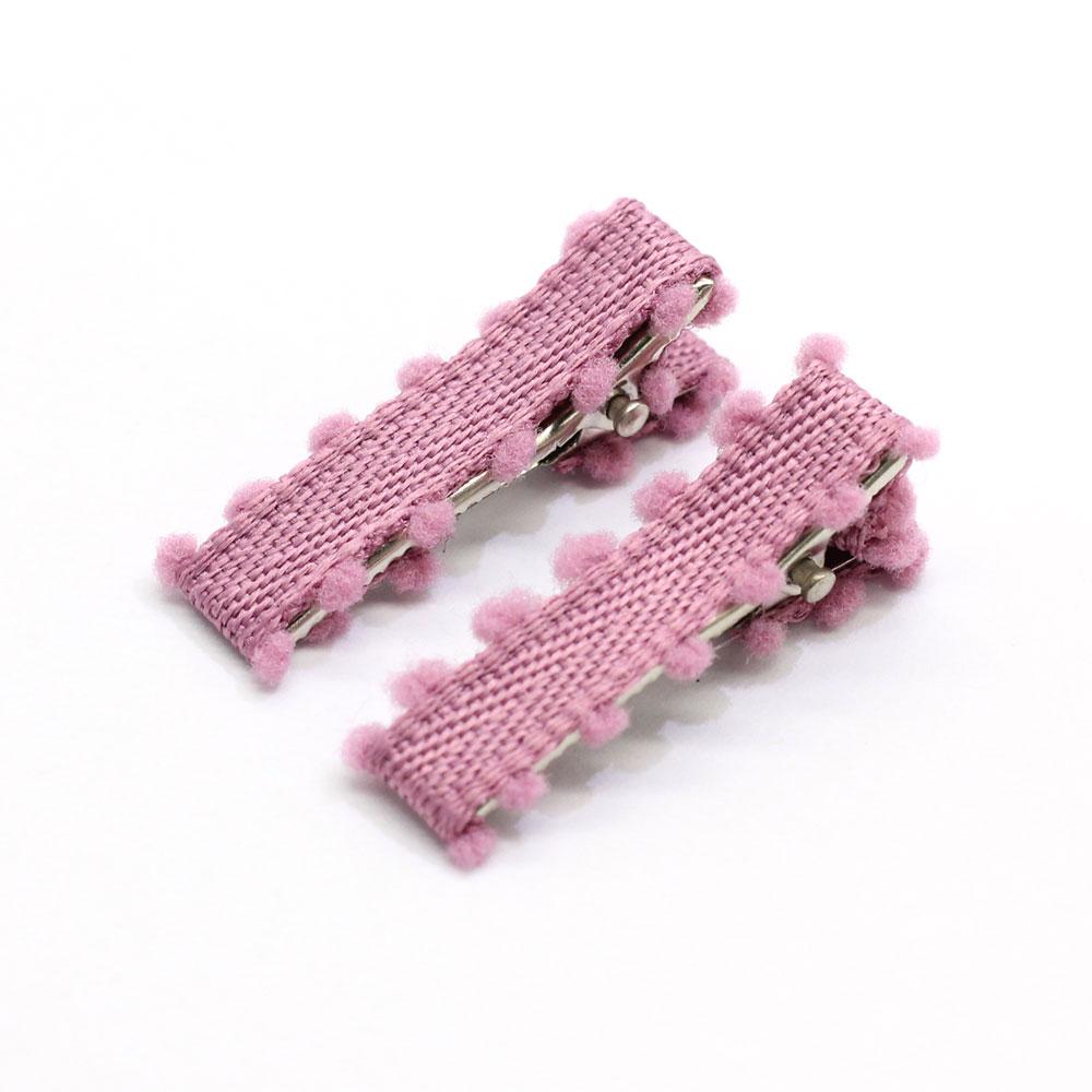 New Christmas Ribbon Lined Small Alligator Clips Decorative Hair Pins Barrettes for Toddlers Braid Accessories