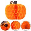 Erntedank Dekoratives Tischarrangement Kürbis Wabenball Herbsternte Kürbis Papier Wabenornament