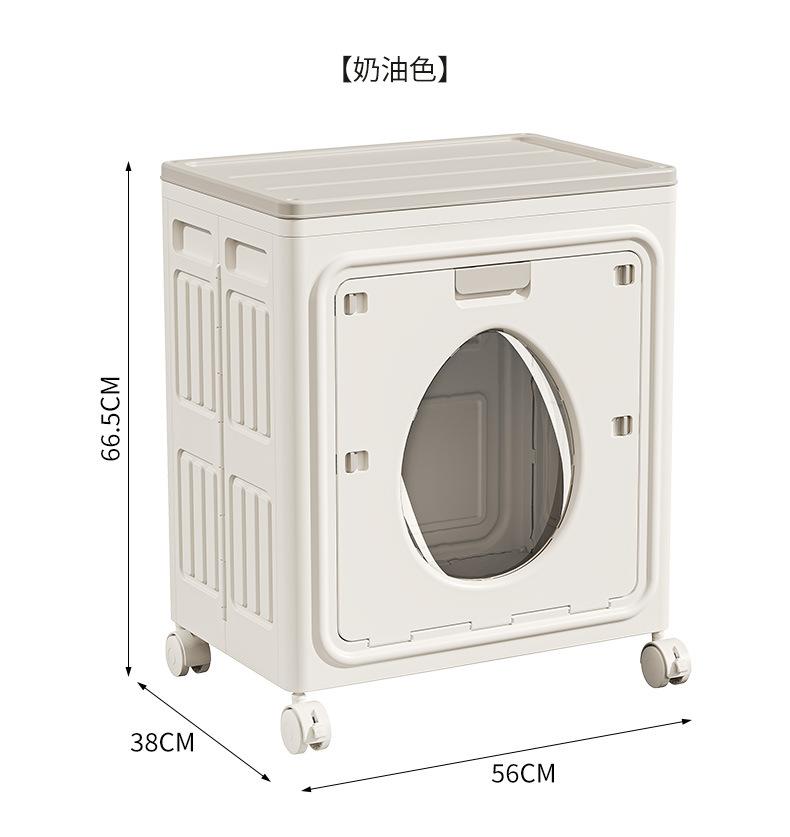 

2026 Folding Storage Box household Storage Container Plastic Storage Box Clothing storage box organizer box белый