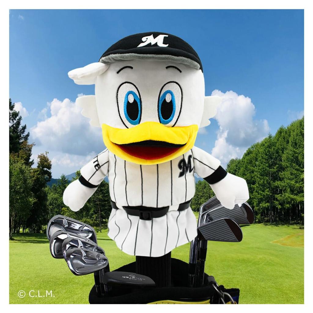 Hokushin Trading Chiba Lotte Marines Headcover for Driver OHC0069 Ma-kun