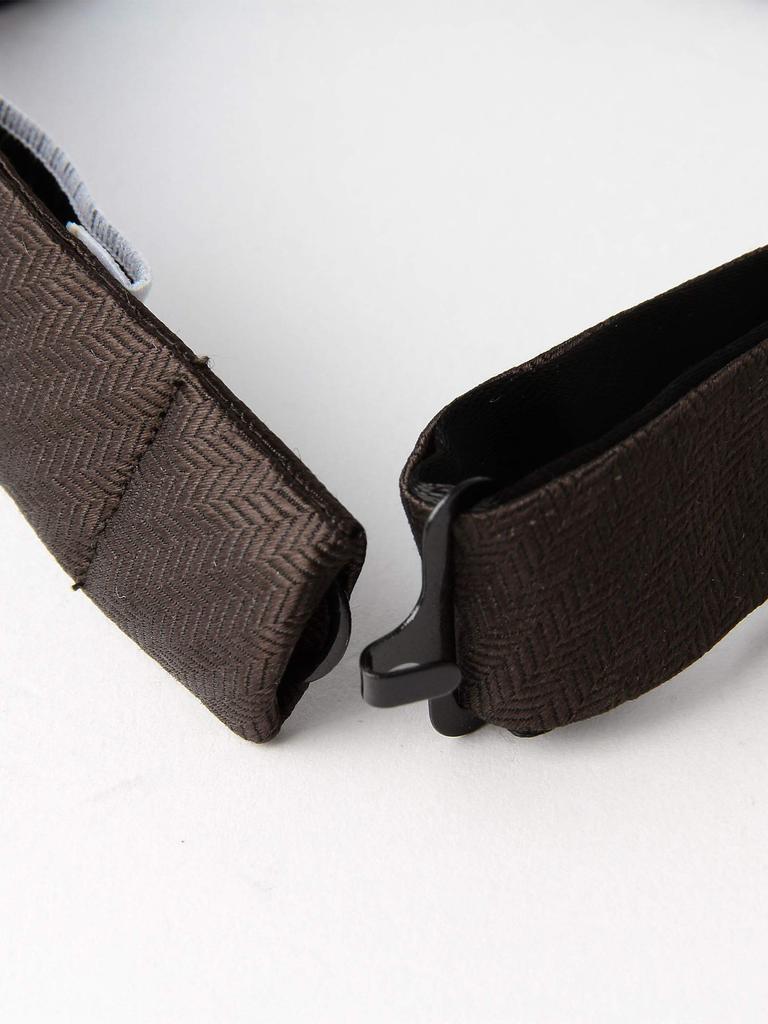 [UNITED ARROWS Green Label Relaxing] Mini Herringbone Solid Bow Tie 31346992178 0700 SILVER(07) FREE