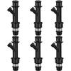 Fuel Injectors ECCPP 6pcs 2 Hole Fuel Injector Kit 25323971 Fit for 00-05 for Chevy Impala for Malibu Venture Monte Carlo for Buick Century