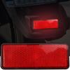 Square Safety Reflector Red White Reflective Panel for Motorcycle Scooter Bike Fender Night Riding Safety Modification Part