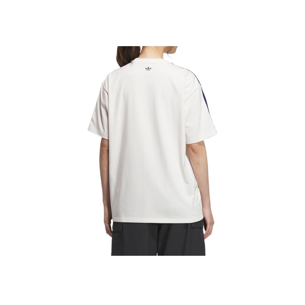 Adidas Originals X Disney Oversized T-Shirt Marie Cat Comfortable Versatile Fashion Soft Solid Color Short Sleeve Drop Shoulder T-Shirt KC3099