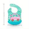 EVA Abnehmbares Lätzchen, Kinder Kleinkind Wasserdichtes Silikon-Lätzchen, Fütterungslätzchen, Halloween Weihnachten Erntedankfest Geschenk Ostergeschenk