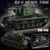 Серія SU Модельний набір будівельних блоків важкого танка KV-2 для складання військових іграшок як подарунки