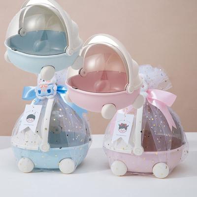 Baby Full Moon Cradle Hand Gift Box Round Flip Cover 100 Days Banquet Birthday Wedding Candy Storage Gift Box Cosmetics Storage