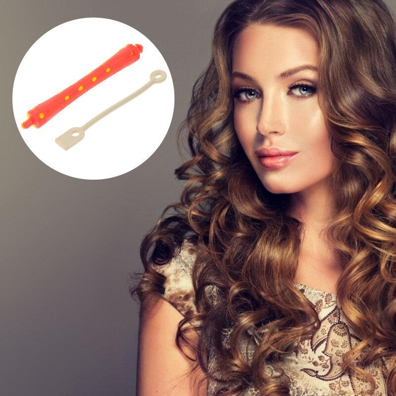 24 Pcs Curling Iron Rollers Hair Curlers Short Rods Spiral Perm Suite Kit Plastic Man