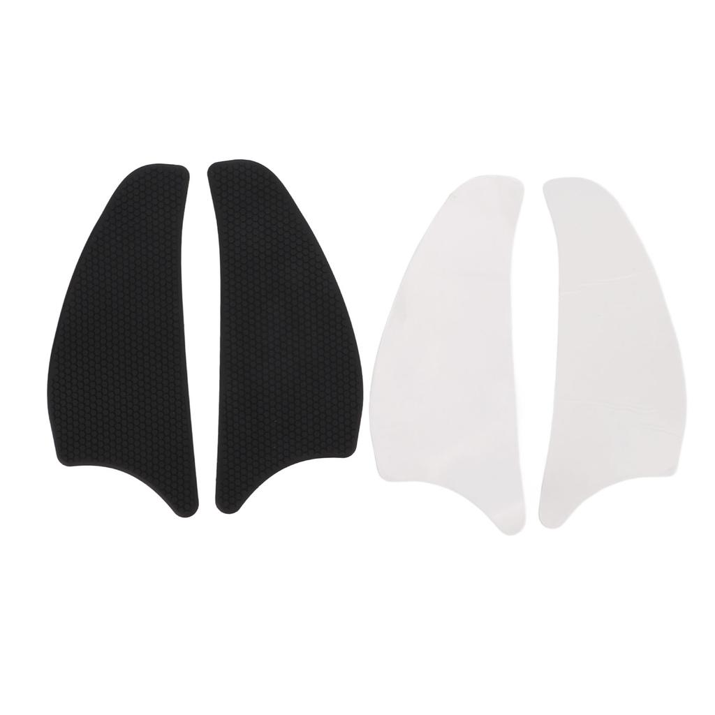 2 Pcs Rubber Tank Traction Pad Side Gas Knee Grip Protector Motorcycle Refitting Replacement for VERSYS1000Black