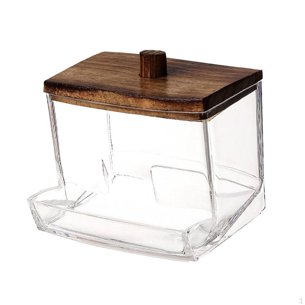 Kosmetikstäbchen-Organizer mit Deckel - Stilvolle Make-up-Aufbewahrungslösung