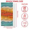 Ultrafine Microfiber Beach Towel Thick Quick Dry Bath Absorbent Swim Custom Print Design Adults Kids Pool Travel