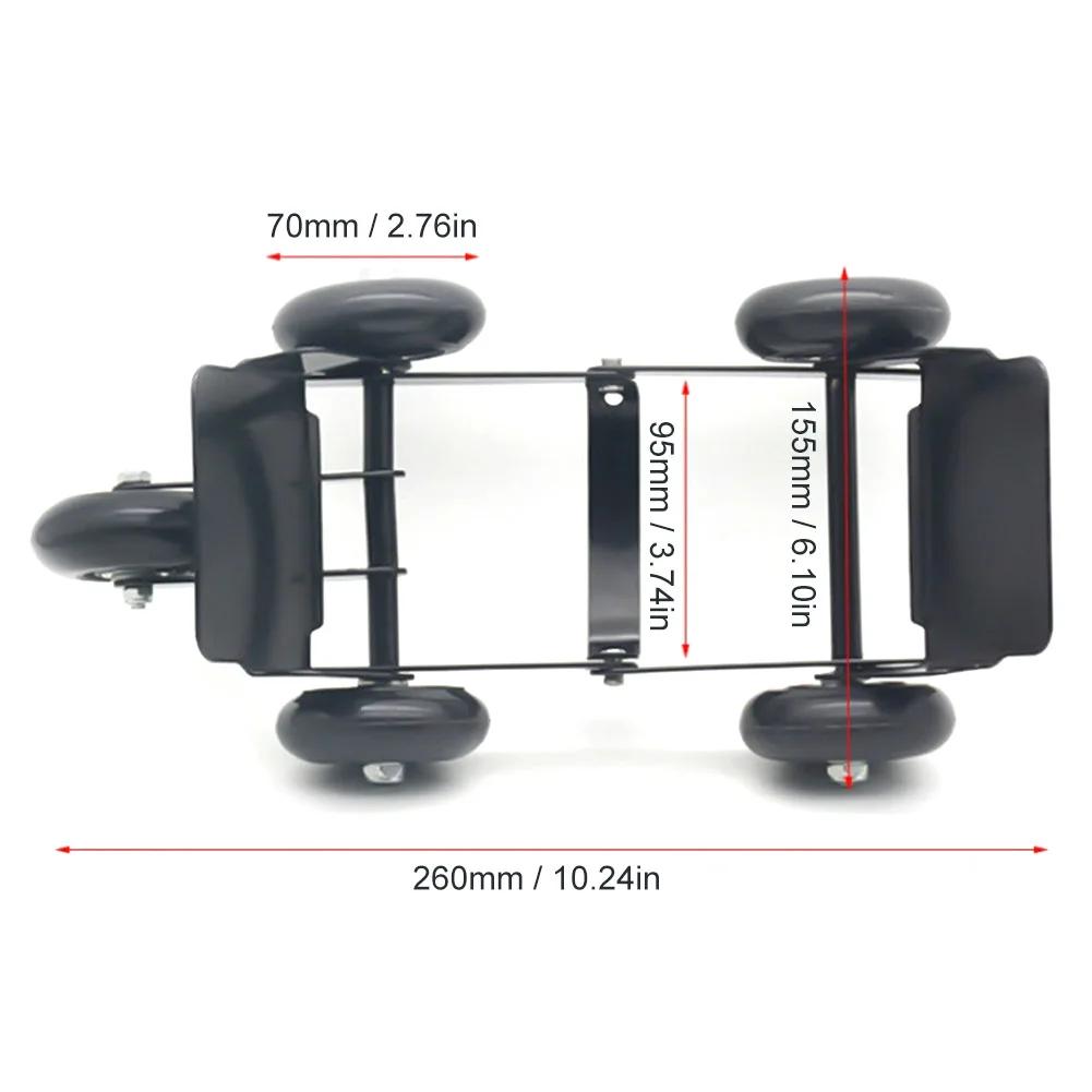 Motorcycle Tire Emergency Tool Foldable with 5 Wheel Flat Tire Moving Booster Device Super Load-Bearing Vehicle Self-Rescue Tool