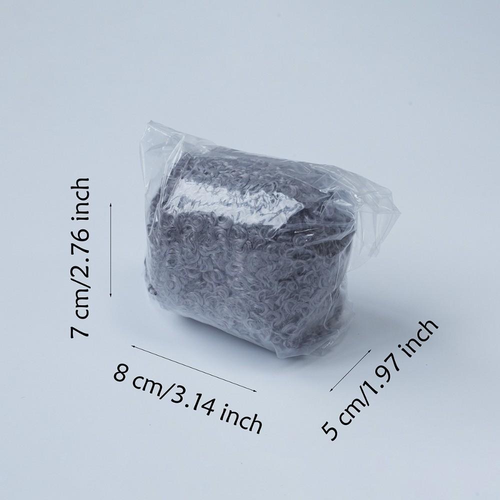 Plush Material Hand-knitting Yarn 50g Weight Circle Yarn Curled Teddy Yarn For Scarf