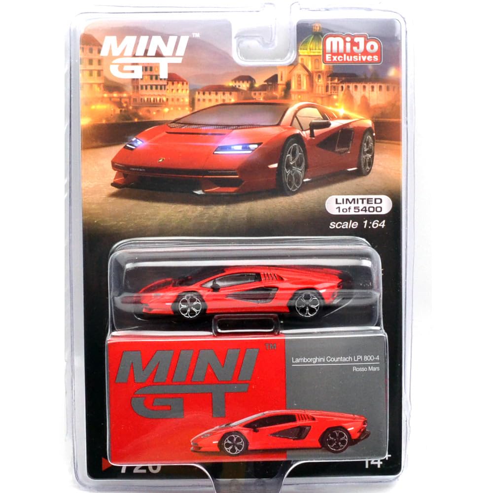MINI GT Масштаб 164 MiJo EXCLUSIVE - Lamborghini Countach LPI 800-4 (Красный Марс) MiJo Лимитированная серия