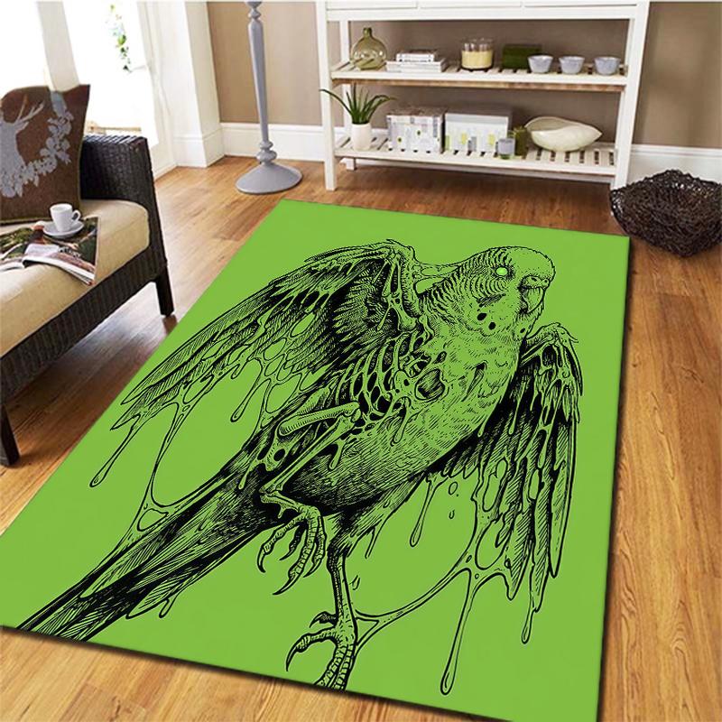 Green mucus animal Pattern Square Carpet,Area Rug,Carpet Rug for Living Room Bedroom Sofa Playroom Decor,Non-slip Floor Mat,Holiday Birthday Gifts