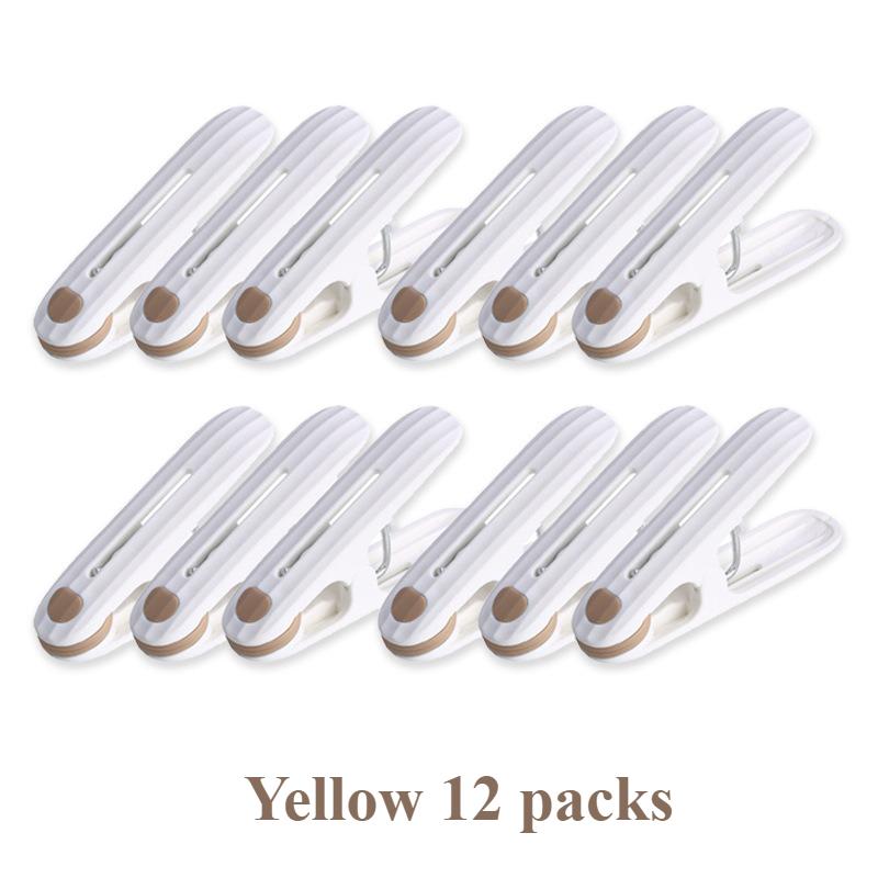 12 Seamless Dry Clips,Windproof Fabric,Multi-functional Plastic Clips,Seamless Grip,Strong Clamping Force,Essential for Home Use