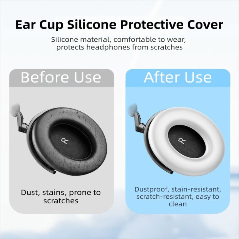 Shockproof Headbeam Sleeve Silicone Headband Protector for Sennheiser MOMENTUM 5 Wireless